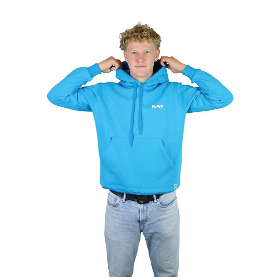 FuPer Original Hoodie Sportswear Felix Herren Kapuzenpullover Blue S
